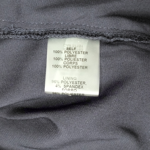 New Vince Camuto Navy Beaded Neckline Capelet Gown Size 6 - Picture 10 of 14